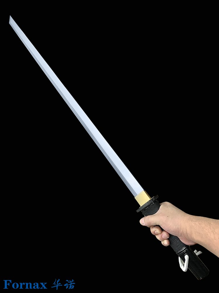 Fornax 华诺大马士革刃材黑漆装唐直刀切刃造唐大刀（现货）